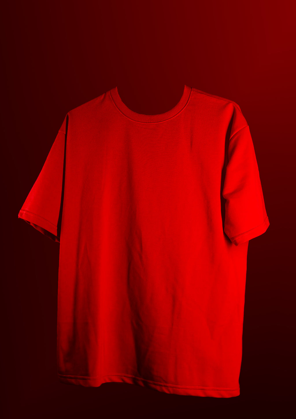 Red T-shirt money can’t buy happiness oversize