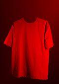 Red T-shirt money can’t buy happiness oversize